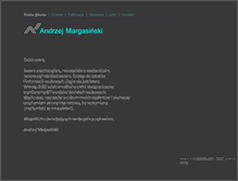 Tablet Screenshot of andrzejmargasinski.com